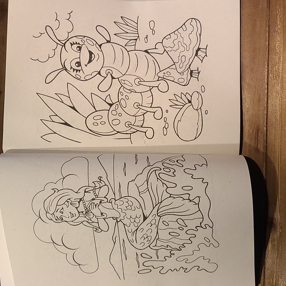 Coloring Activity 5 pc Bundle Disney Princess Fairy kittens NWT - Picture 8 of 11